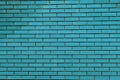 Blue brick wall new dirt Royalty Free Stock Photo