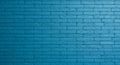 Blue Brick Wall Painted Texture Background for Architecture Royalty Free Stock Photo