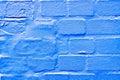 Blue brick wall Royalty Free Stock Photo