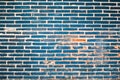 Blue bricks wall Royalty Free Stock Photo