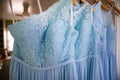 Blue bridesmaids dresses