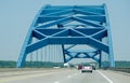 Blue bridge from Iowa to nebraska