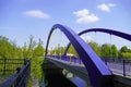 Blue Bridge near Bad Duben. Royalty Free Stock Photo