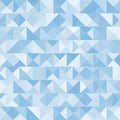 Blue bright abstract triangles background. Vector