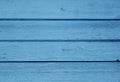 Blue bright colored old vintage wood with horizontal boards. Grunge wooden background. Shabby chic France Provence style Royalty Free Stock Photo