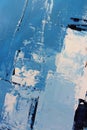 Blue bright colors on canvas.Oil painting. Abstract art background. Oil painting on canvas. Color texture. Fragment of artwork.