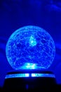 Blue bright crystal ball