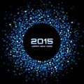 Blue Bright New Year 2015 Background