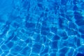 Blue and bright ripple water and surface in swimming pool , Beau Royalty Free Stock Photo