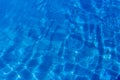 Blue and bright ripple water and surface in swimming pool , Beau Royalty Free Stock Photo