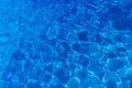 Blue and bright ripple water and surface in swimming pool , Beau Royalty Free Stock Photo