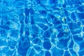 Blue and bright ripple water and surface in swimming pool , Beau Royalty Free Stock Photo