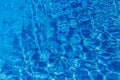 Blue and bright ripple water and surface in swimming pool , Beau Royalty Free Stock Photo