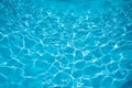 Blue and bright water in swimming pool Royalty Free Stock Photo