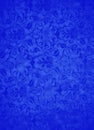 Blue Brocade Leaf Background