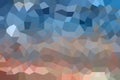 Blue and brown abstract low poly