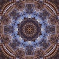 Blue and brown infinite fractal