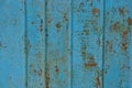 Blue brown metal texture from old rusty iron wall Royalty Free Stock Photo