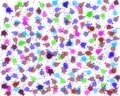 Illustration of multi colour splash. Royalty Free Stock Photo