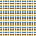Blue, Brown, Yellow Polka Dot Abstract Design Tile Pattern Repe Royalty Free Stock Photo