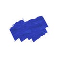 Blue brush stroke art design element Royalty Free Stock Photo