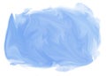 Blue brush watercolor liquid splash. Ethereal background for web site , template design or backdrop on white background. A Royalty Free Stock Photo