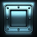 Blue brushed metal background Royalty Free Stock Photo