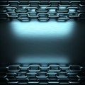 Blue brushed metal background Royalty Free Stock Photo