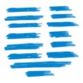 Blue Brushes Scratch. Cobalt Ink Splatter. Indigo Stroke Distress. Navy Paintbrush Distress. Brushstroke Scratch. Watercolor