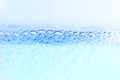 Blue Bubble Closeup background texture Side view Royalty Free Stock Photo