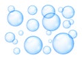 Blue bubble gum vector soap fizz. Blue bubble isolated 3d chewing gum foam balloon