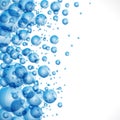 Blue bubbles background Royalty Free Stock Photo
