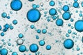 Blue bubbles flows in the deep Royalty Free Stock Photo