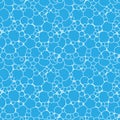 Blue bubbles. Foam texture. Abstract geometric seamless pattern