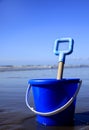 Blue bucket and spade