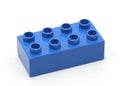 Blue building block Royalty Free Stock Photo