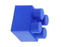 Blue building block Royalty Free Stock Photo