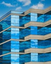 Modern glass blue building Royalty Free Stock Photo