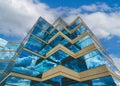 Modern glass blue building Royalty Free Stock Photo