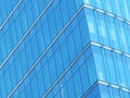 Blue building glass facade