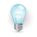 Blue bulb Royalty Free Stock Photo