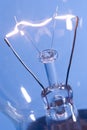 Blue bulb closeup Royalty Free Stock Photo