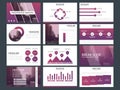 Blue Bundle infographic elements presentation template. business annual report, brochure, leaflet, advertising flyer, corporate Royalty Free Stock Photo