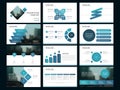 Blue Bundle infographic elements presentation template. business annual report, brochure, leaflet, advertising flyer, Royalty Free Stock Photo