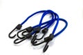 Blue Bungee Cords Royalty Free Stock Photo