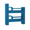 Blue Bunk bed icon isolated on transparent background. Royalty Free Stock Photo