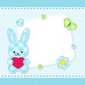 Blue bunny card
