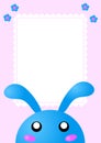 Blue Bunny Invitation Card