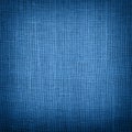 Blue burlap jute canvas background with shade Royalty Free Stock Photo