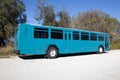 Blue Bus Royalty Free Stock Photo